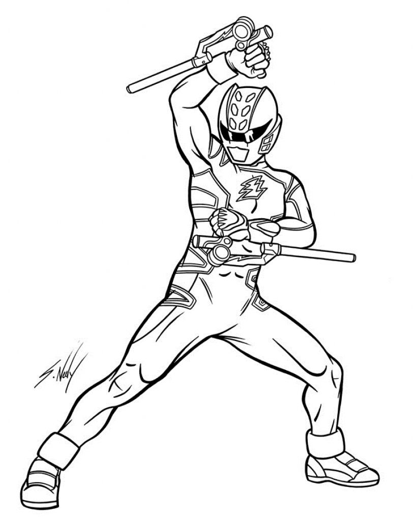 Power Rangers Coloring Pages Printable 115