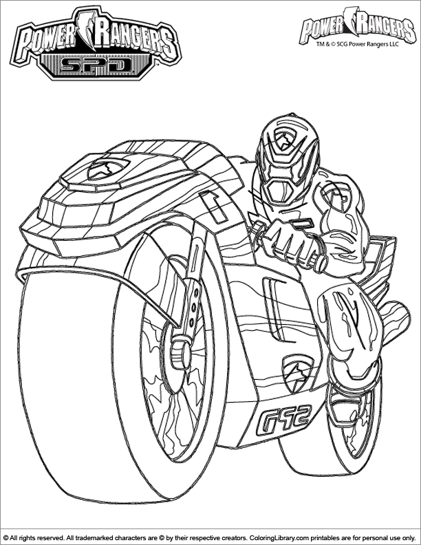 Power Rangers Coloring Pages Printable 13