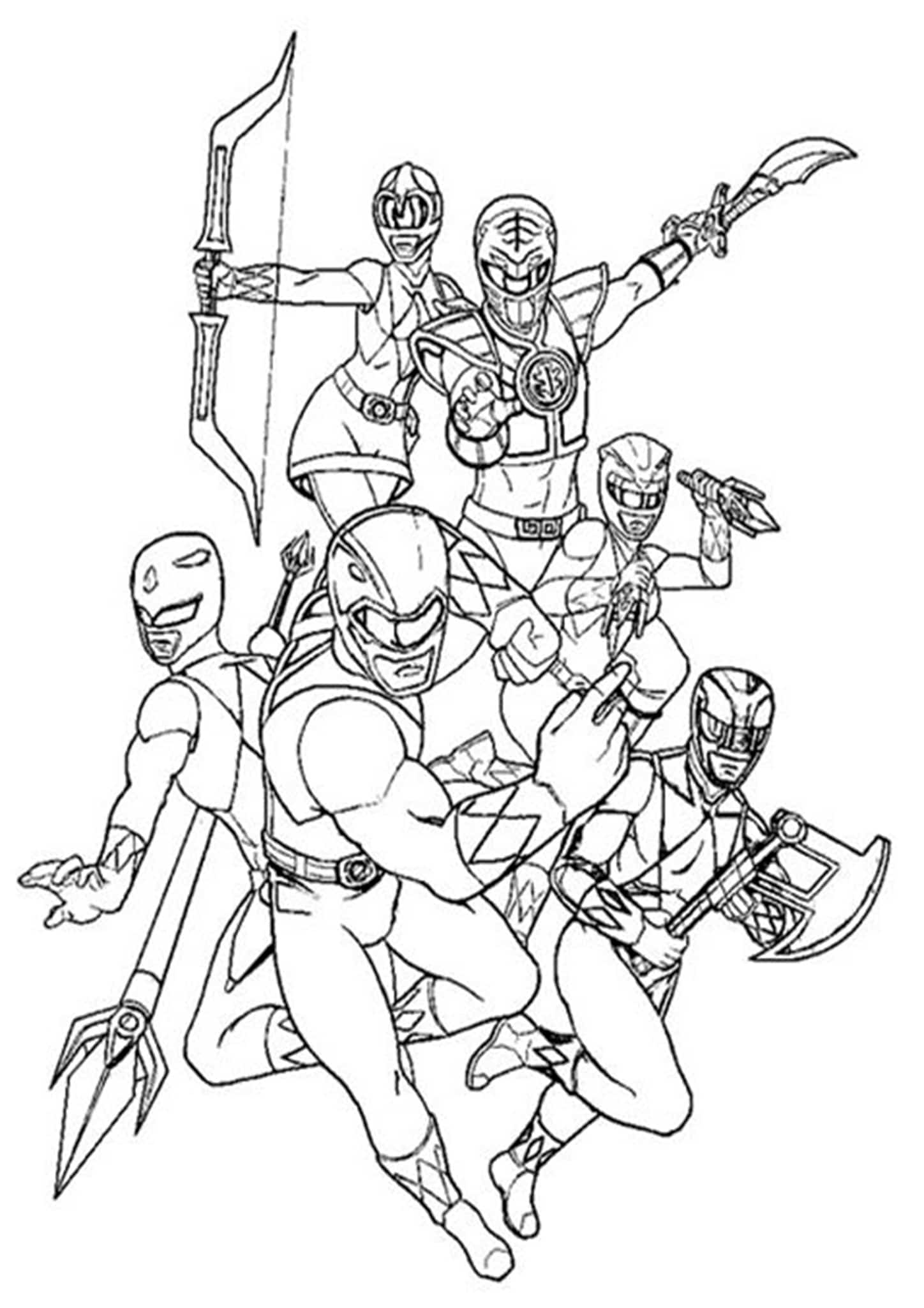 Power Rangers Coloring Pages Printable 16