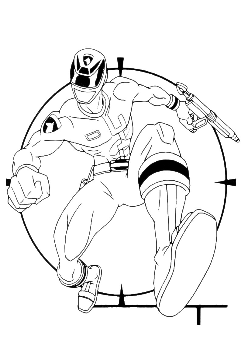 Power Rangers Coloring Pages Printable 23