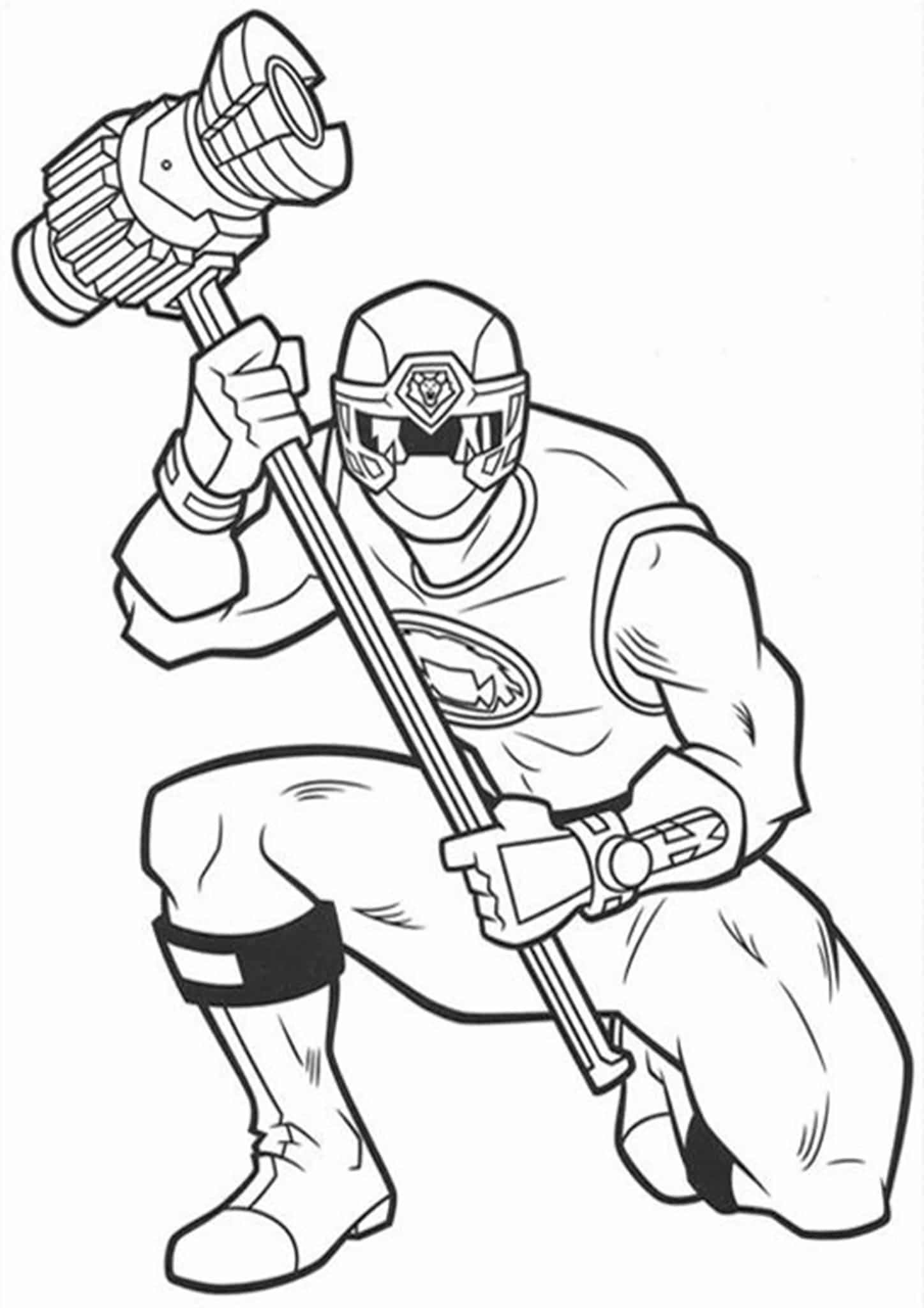 Power Rangers Coloring Pages Printable 3