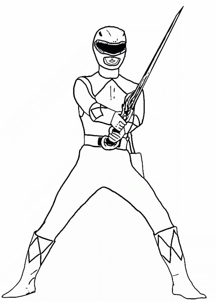 Power Rangers Coloring Pages Printable 34