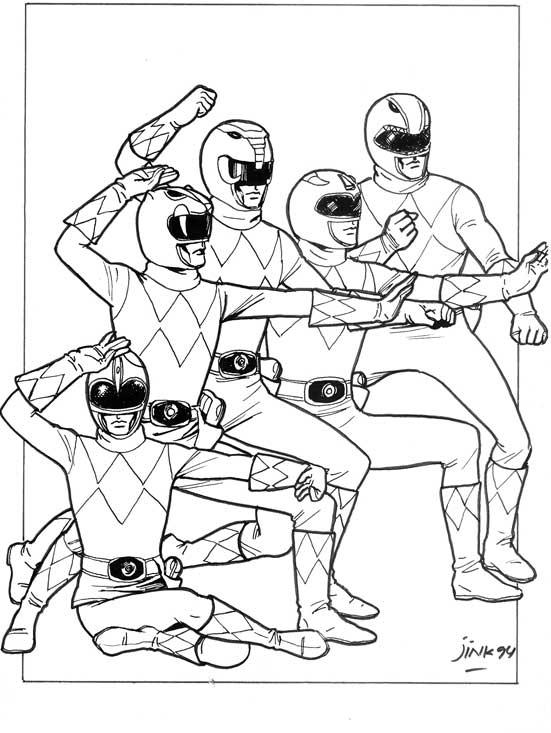 Power Rangers Coloring Pages Printable 4