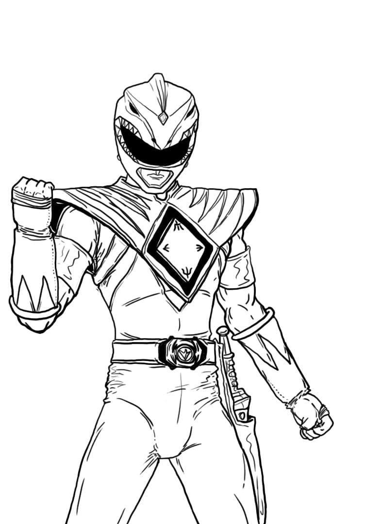 Power Rangers Coloring Pages Printable 40