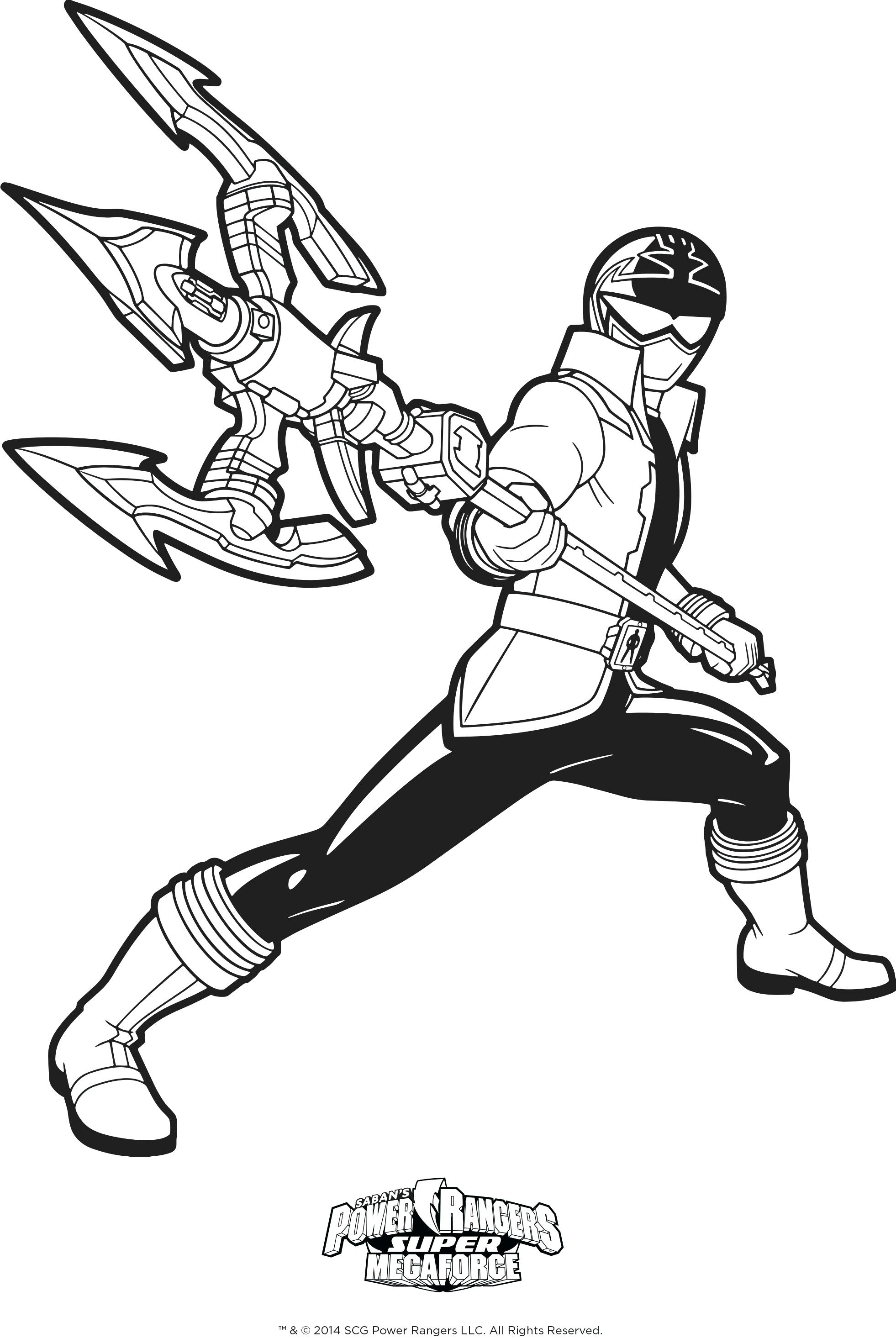 Power Rangers Coloring Pages Printable 42