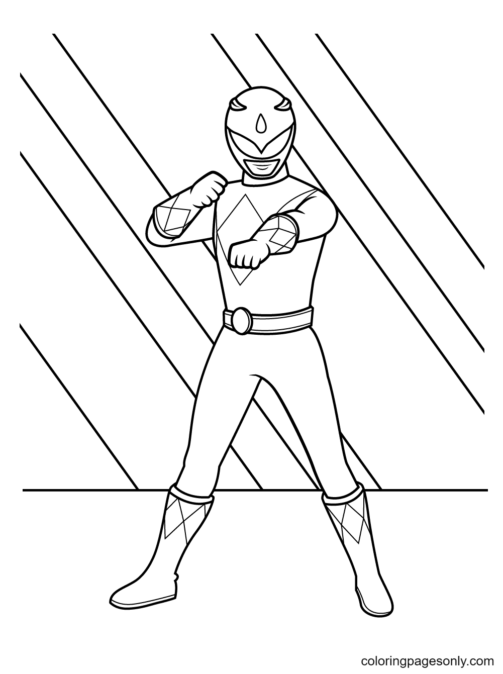 Power Rangers Coloring Pages Printable 44