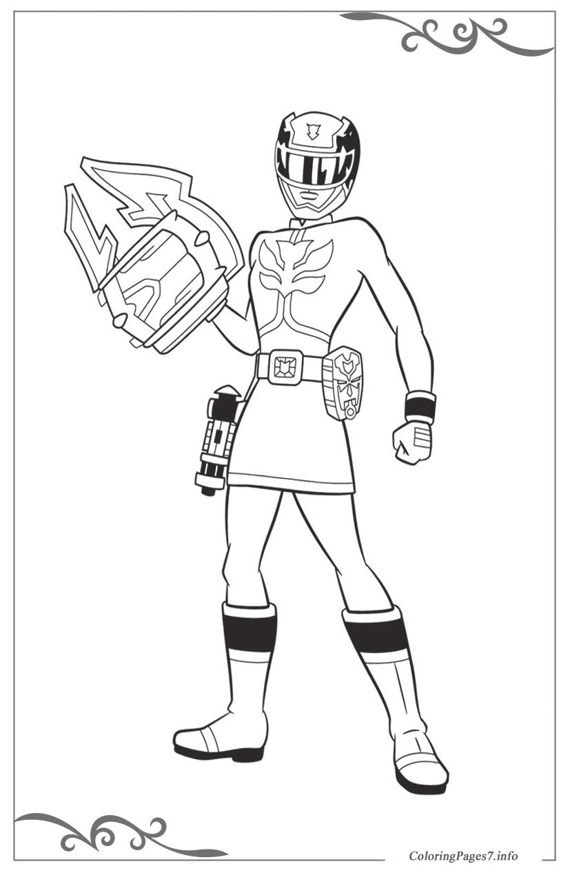 Power Rangers Coloring Pages Printable 51