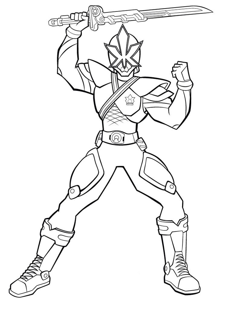 Power Rangers Coloring Pages Printable 54