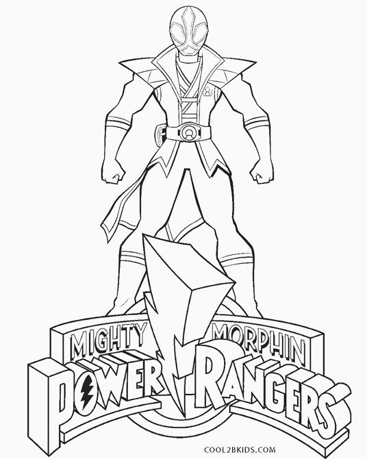 Power Rangers Coloring Pages Printable 60