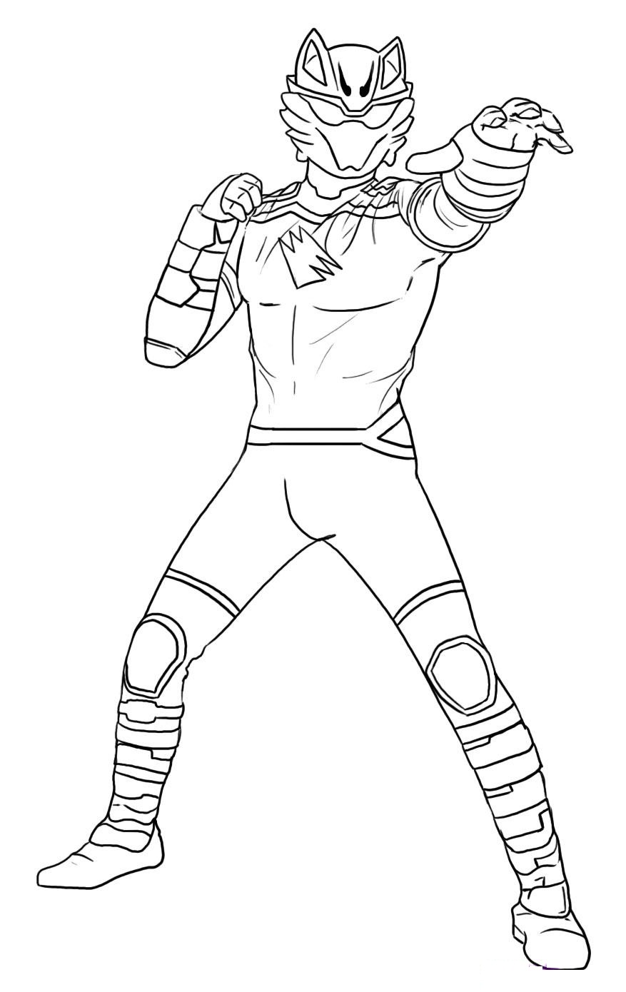 Power Rangers Coloring Pages Printable 62