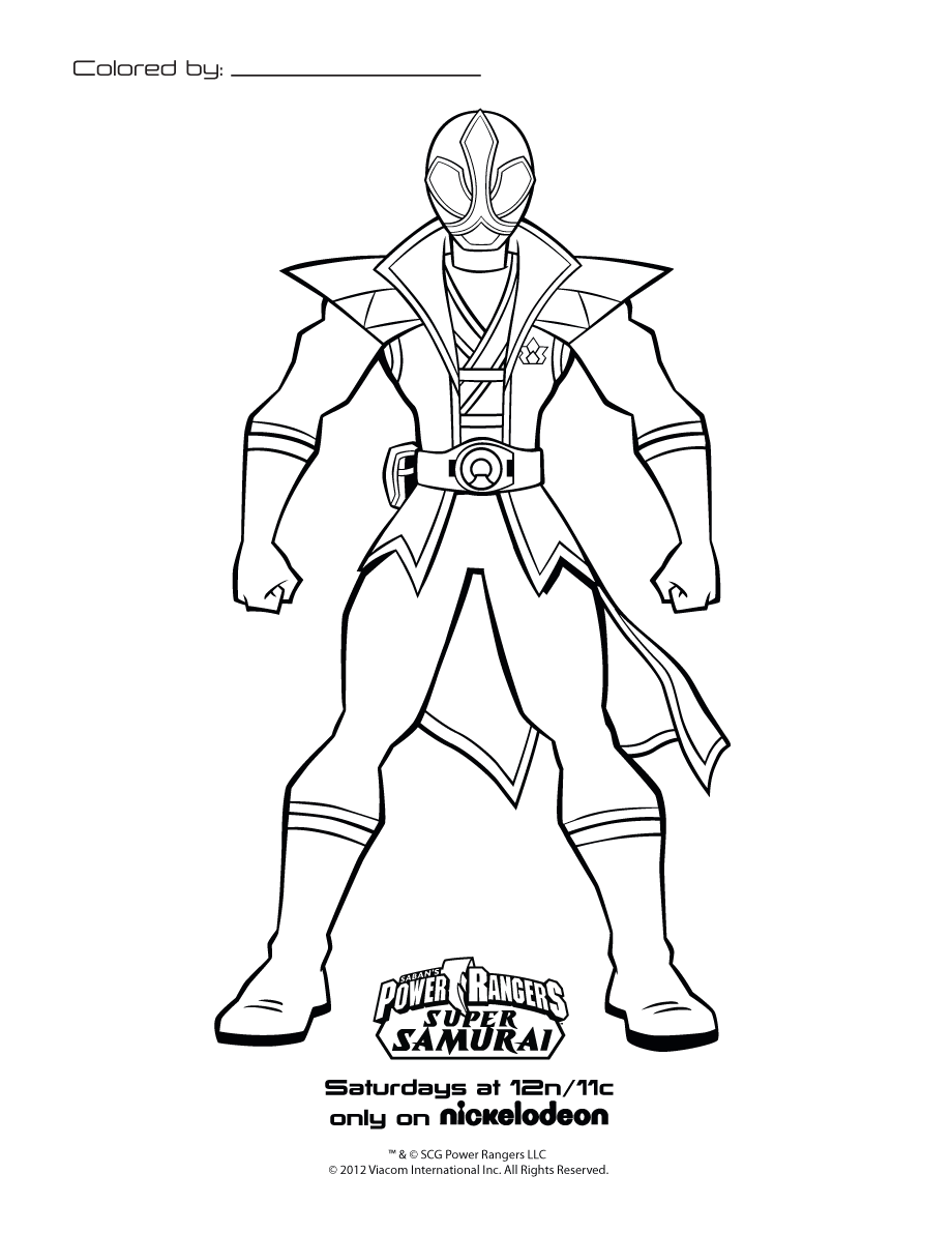 Power Rangers Coloring Pages Printable 68