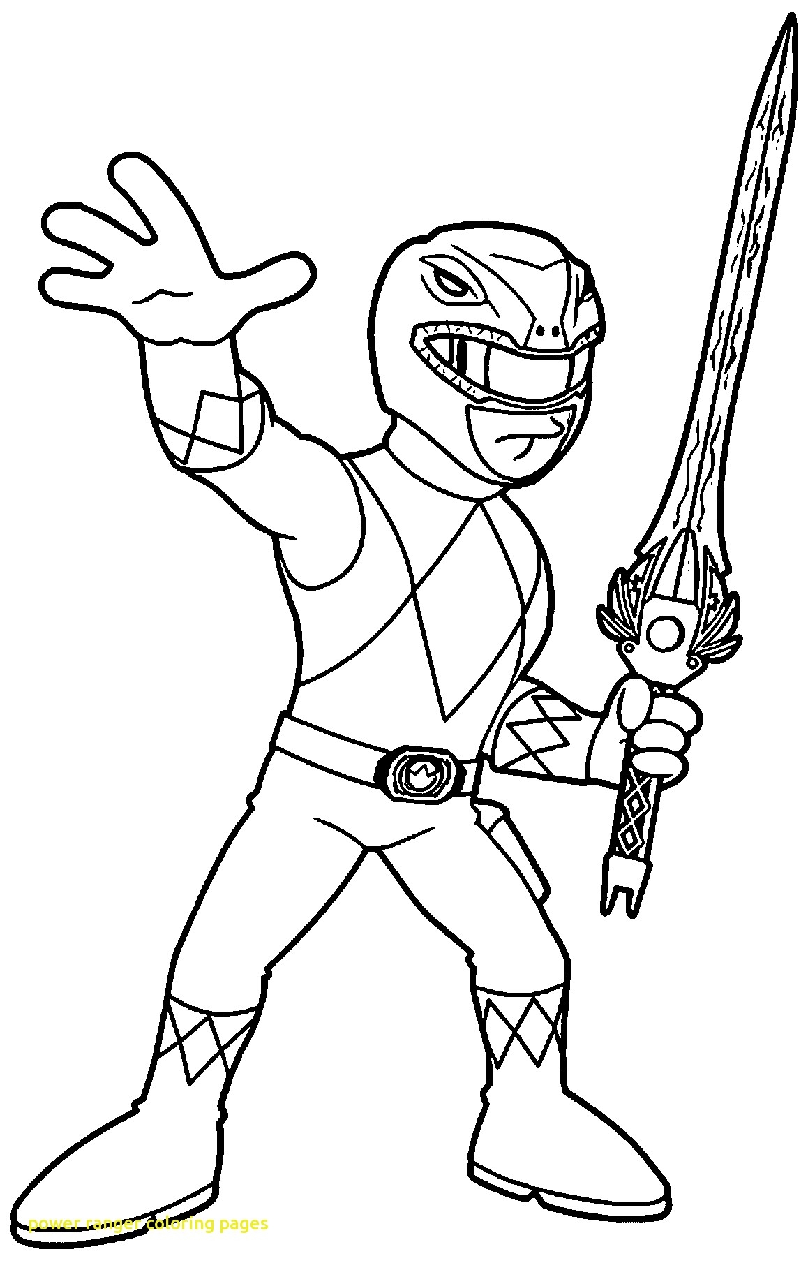 Power Rangers Coloring Pages Printable 77