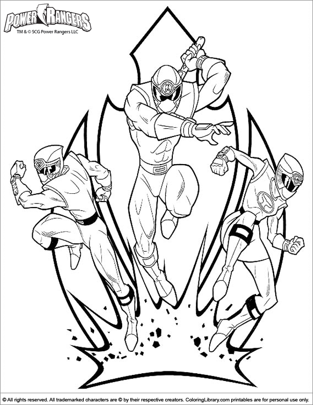 Power Rangers Coloring Pages Printable 87