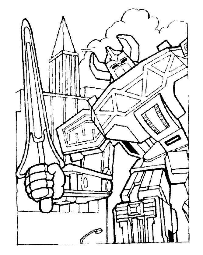 Power Rangers Coloring Pages Printable 9