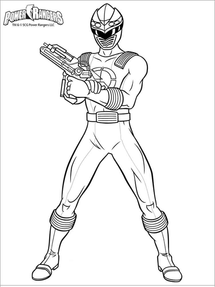 Power Rangers Coloring Pages Printable 97