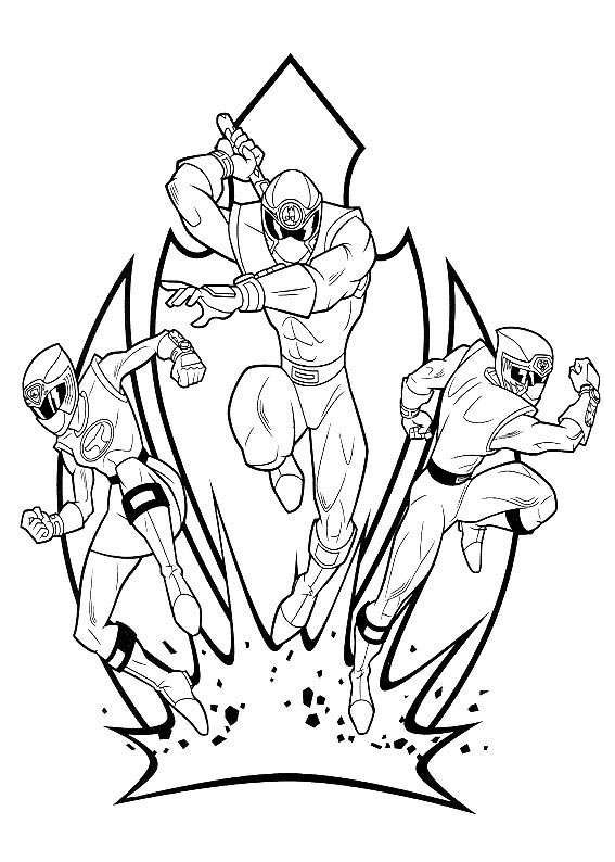 Power Rangers Coloring Pages Printable 99