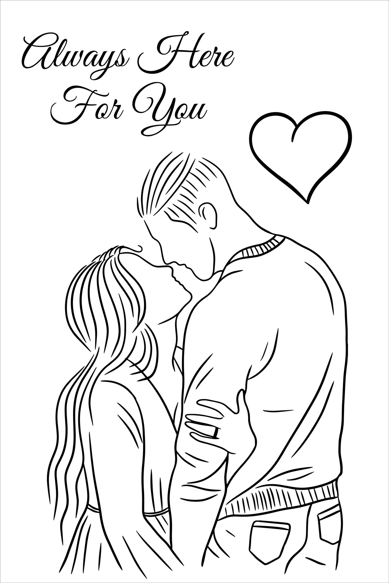 Romantic Couple Coloring Pages: 100+ Ideas for Your Next Date Night 10