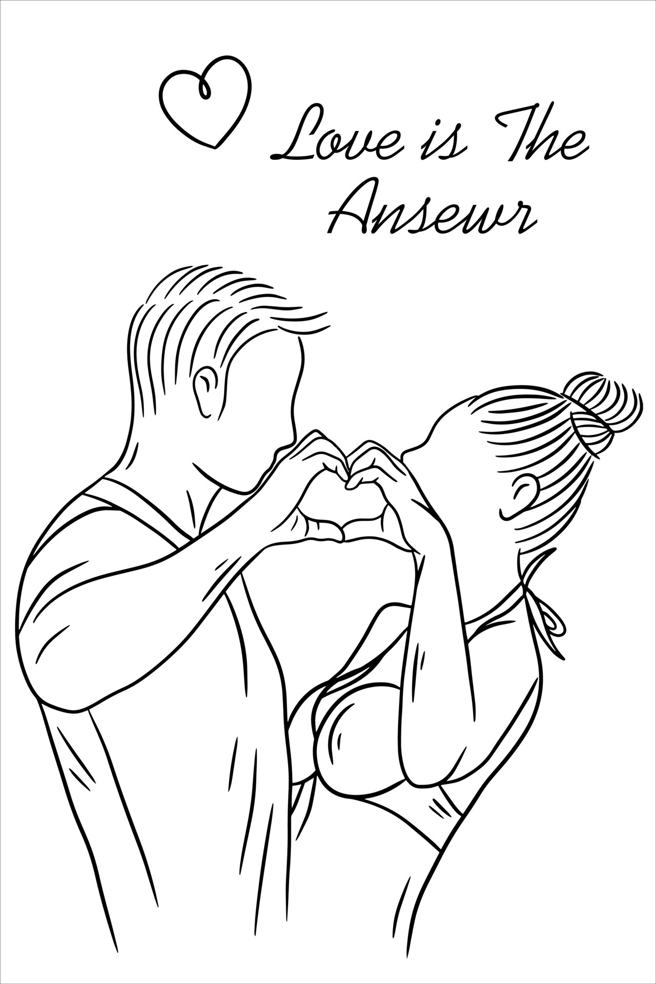 Romantic Couple Coloring Pages: 100+ Ideas for Your Next Date Night 41