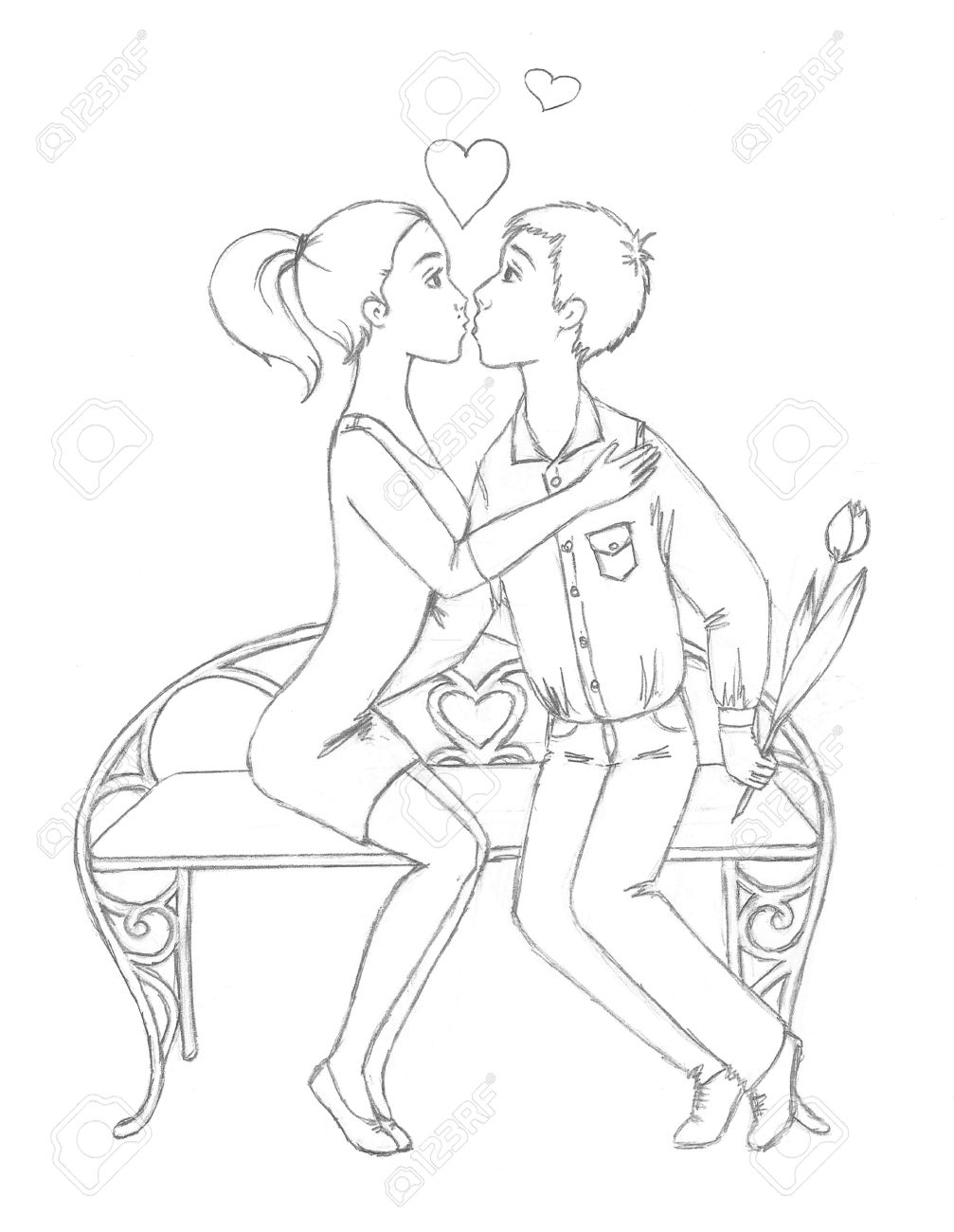 Romantic Couple Coloring Pages: 100+ Ideas for Your Next Date Night 46