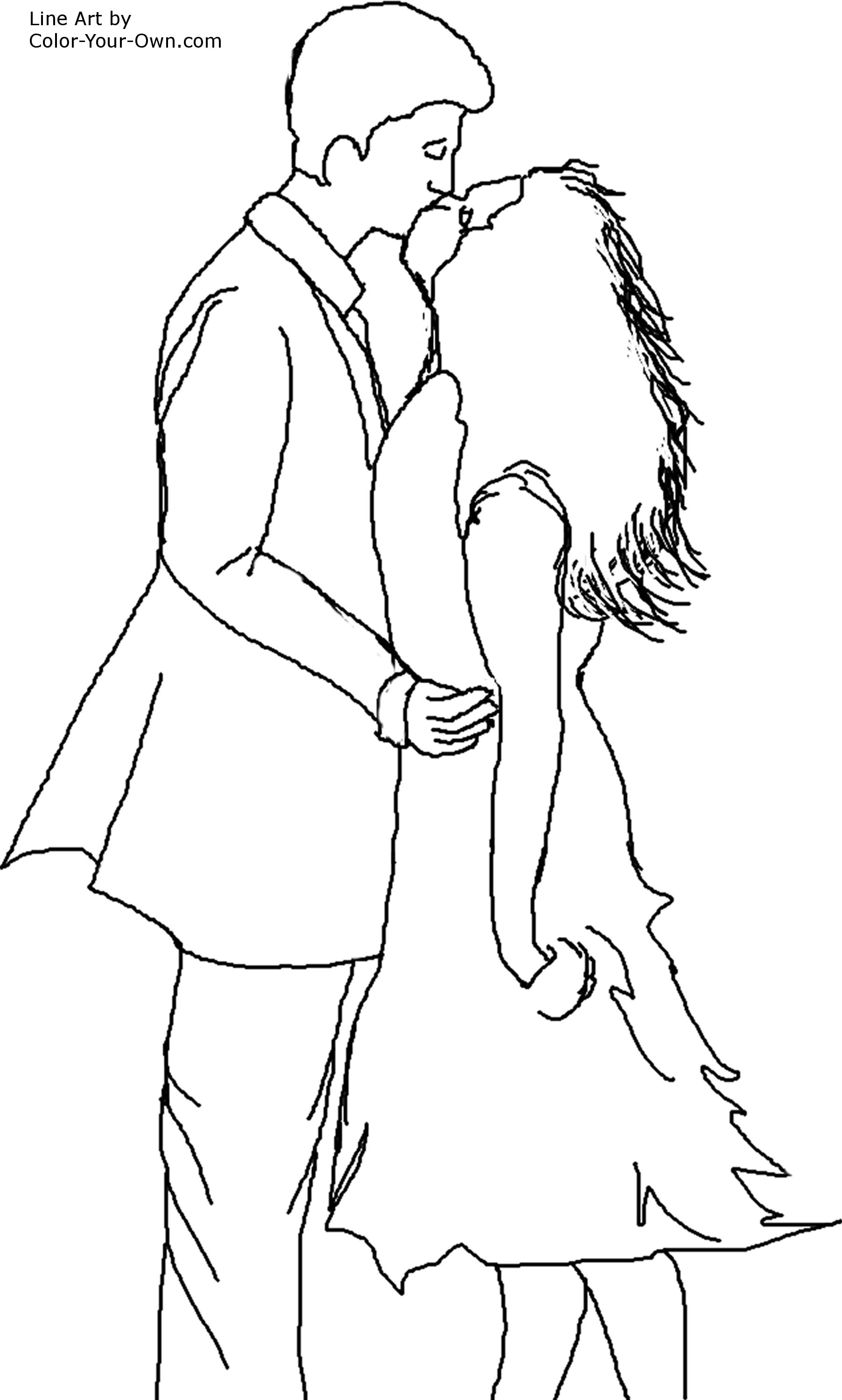 Romantic Couple Coloring Pages: 100+ Ideas for Your Next Date Night 61