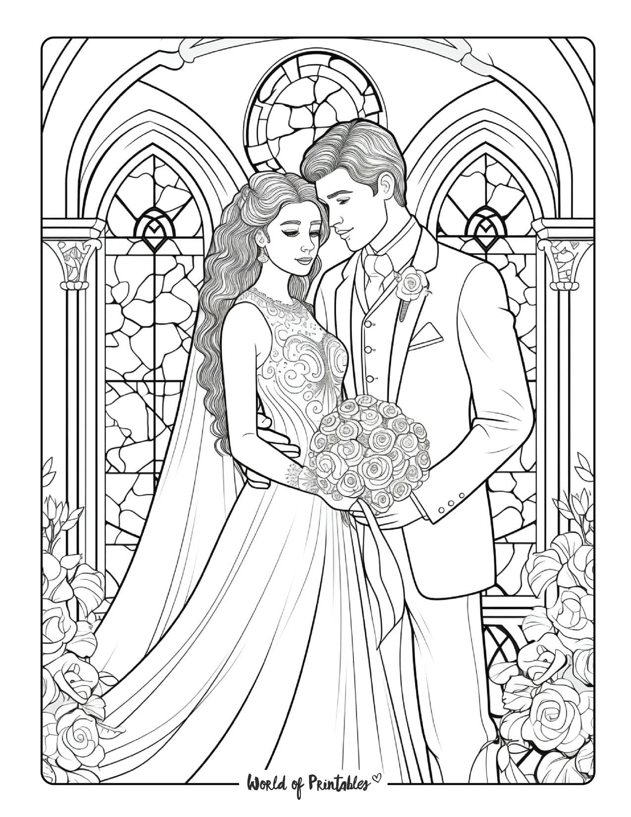 Romantic Couple Coloring Pages: 100+ Ideas for Your Next Date Night 62