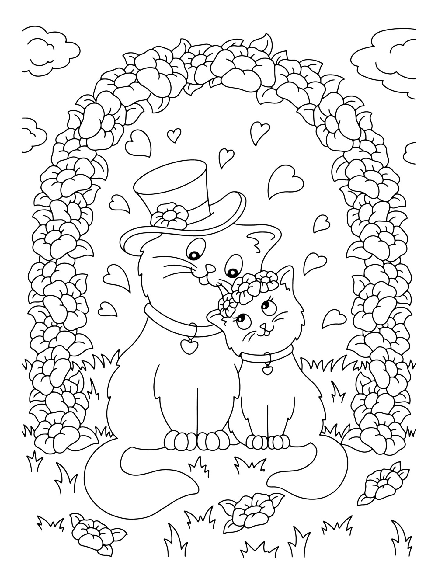 Romantic Couple Coloring Pages: 100+ Ideas for Your Next Date Night 70