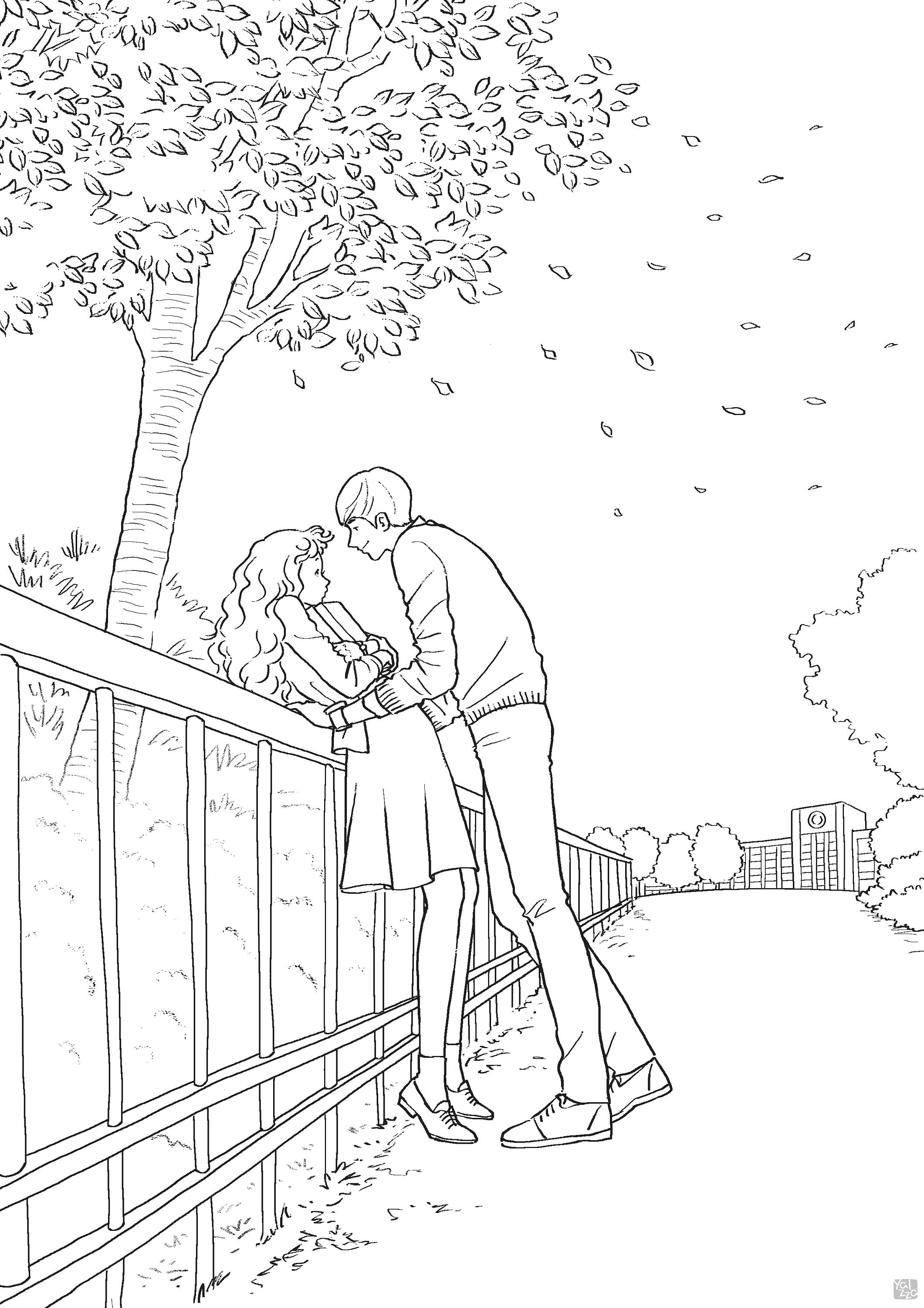 Romantic Couple Coloring Pages: 100+ Ideas for Your Next Date Night 75