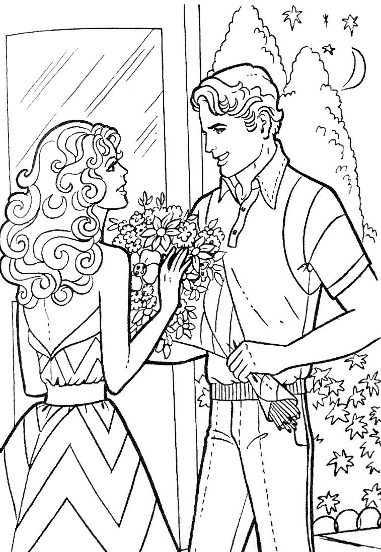 Romantic Couple Coloring Pages: 100+ Ideas for Your Next Date Night 78