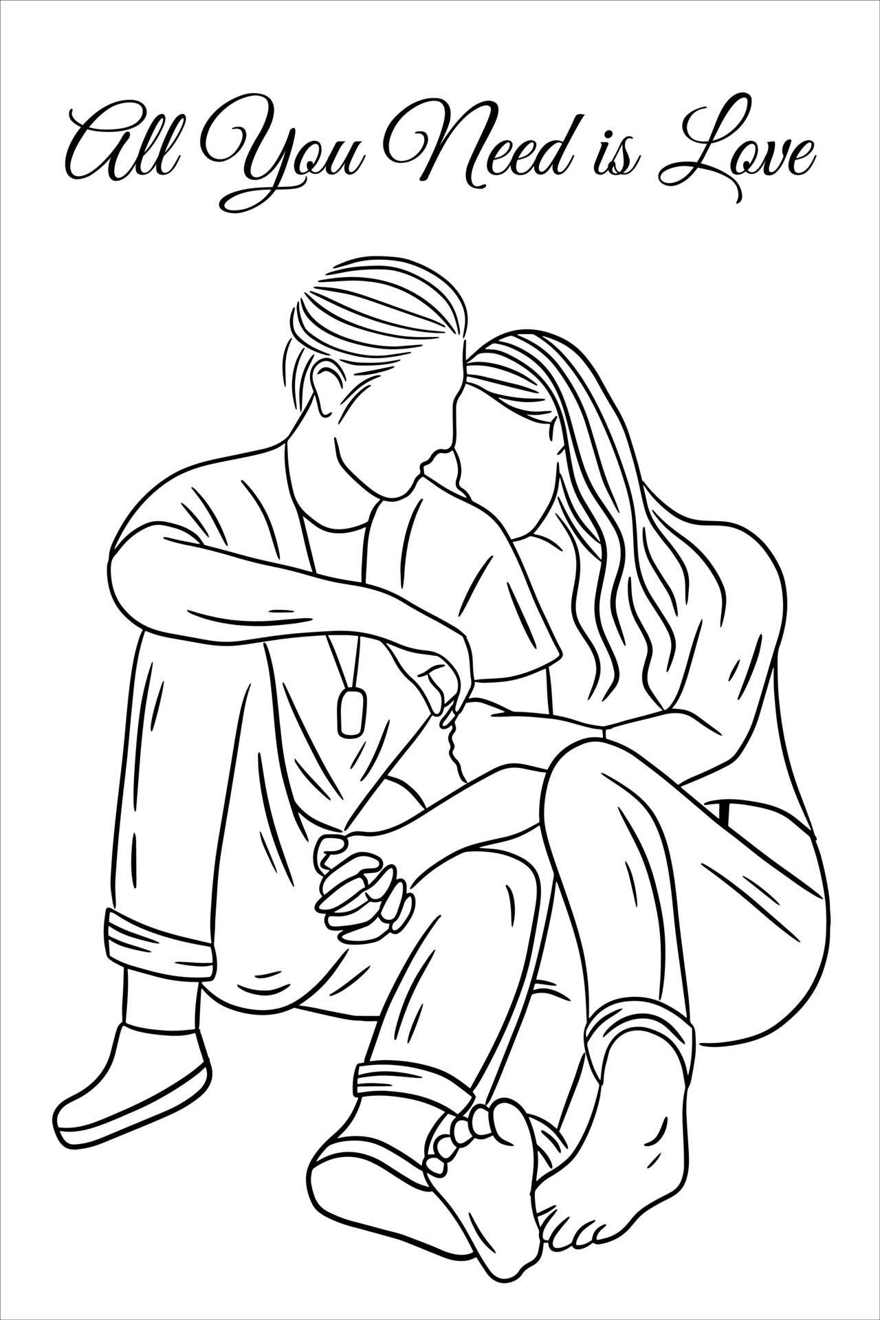 Romantic Couple Coloring Pages: 100+ Ideas for Your Next Date Night 81