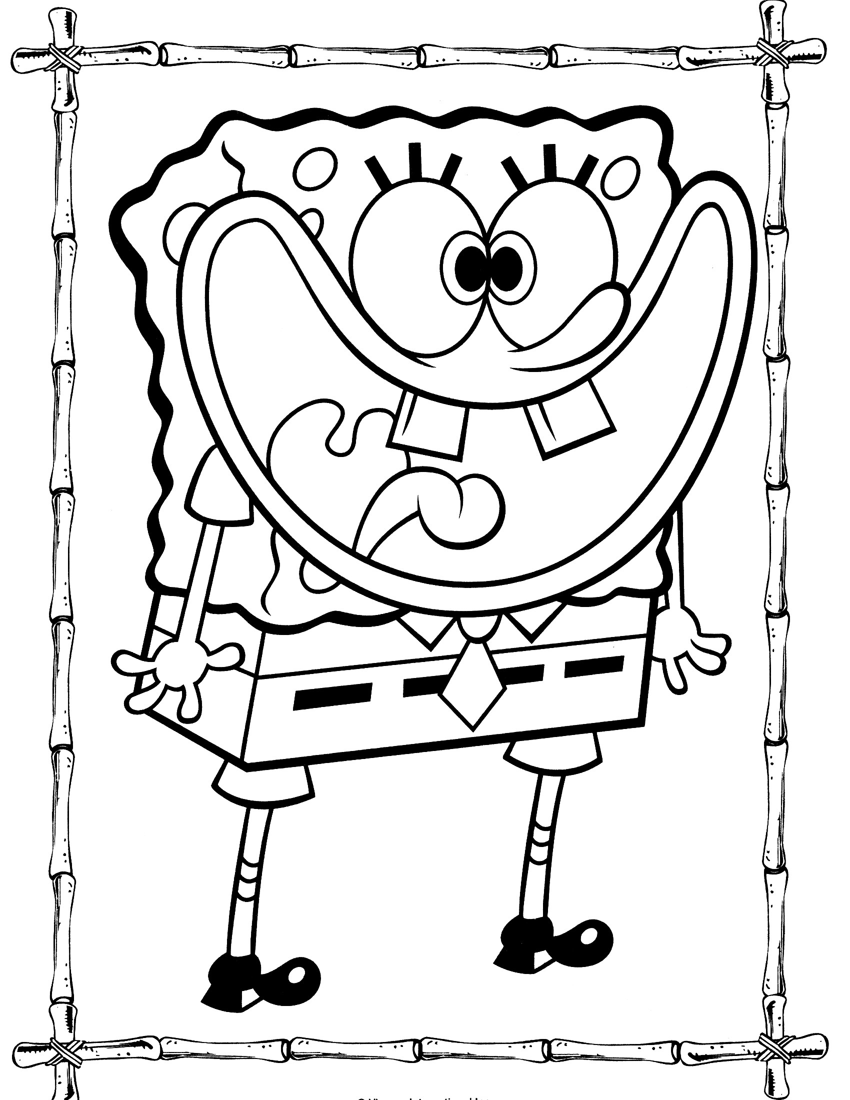 Sponge Bob Coloring Pages Free Printable 1