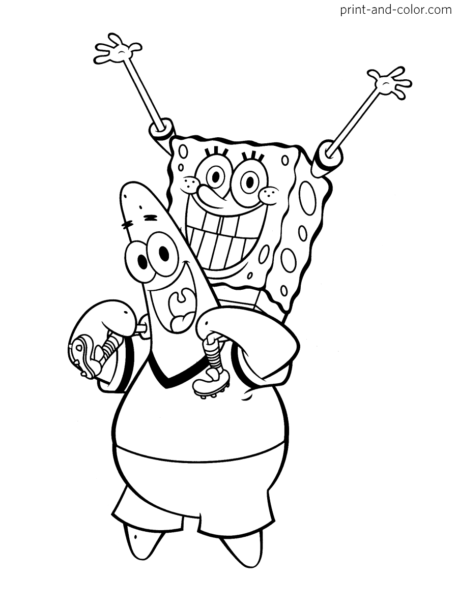 Sponge Bob Coloring Pages Free Printable 102