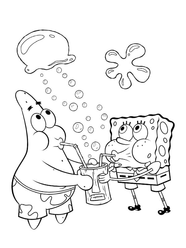 Sponge Bob Coloring Pages Free Printable 103