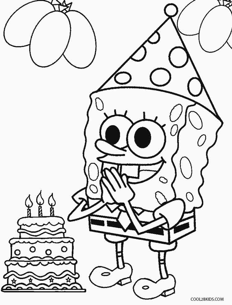 Sponge Bob Coloring Pages Free Printable 105