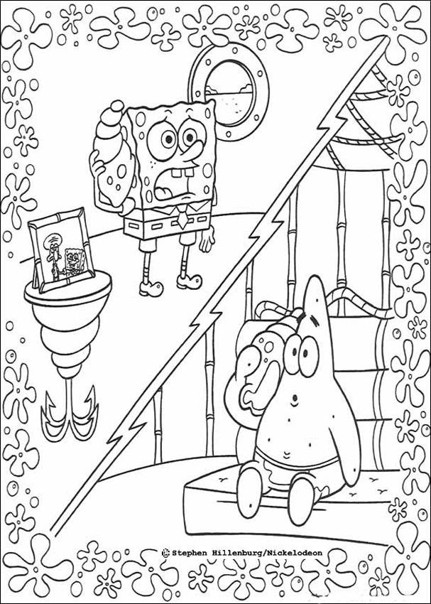 Sponge Bob Coloring Pages Free Printable 108