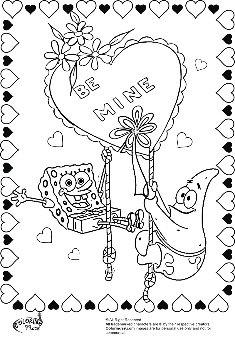 Sponge Bob Coloring Pages Free Printable 109