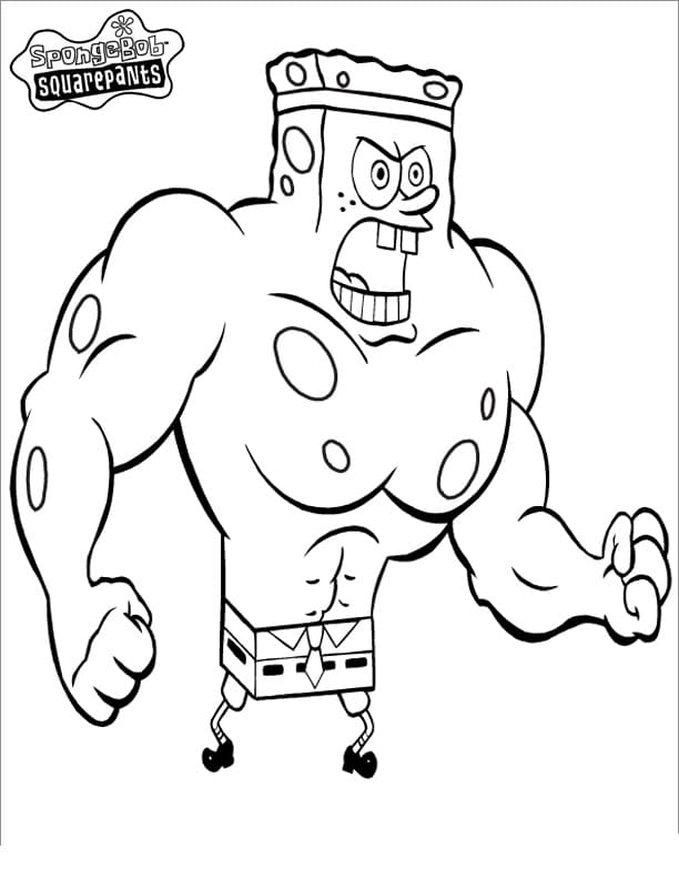 Sponge Bob Coloring Pages Free Printable 111