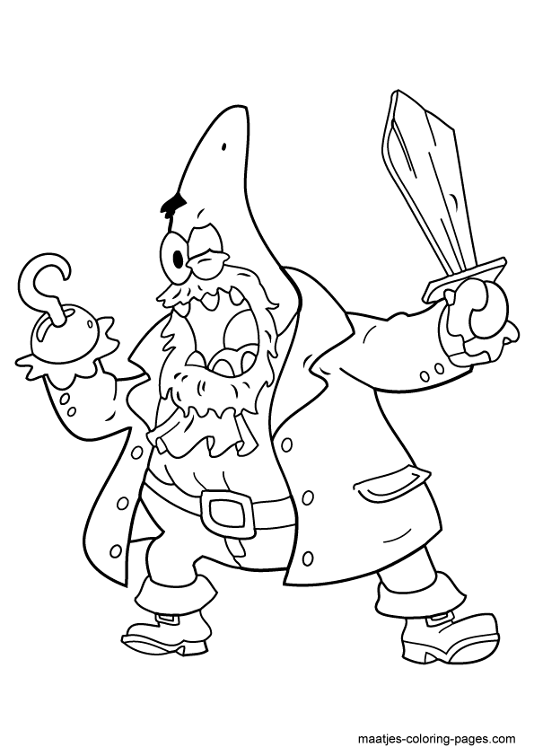 Sponge Bob Coloring Pages Free Printable 118