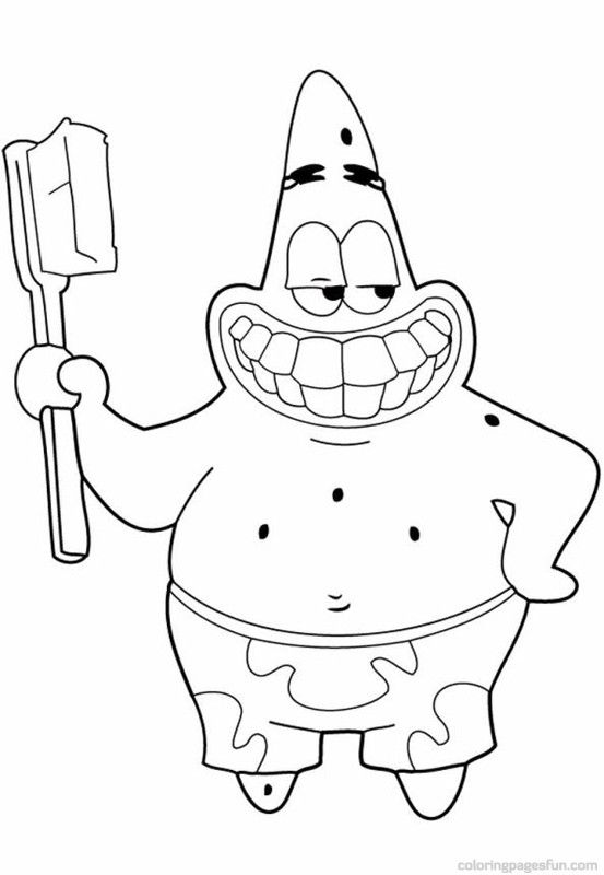 Sponge Bob Coloring Pages Free Printable 120