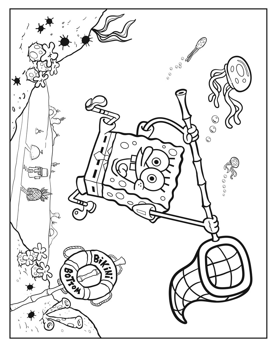 Sponge Bob Coloring Pages Free Printable 123