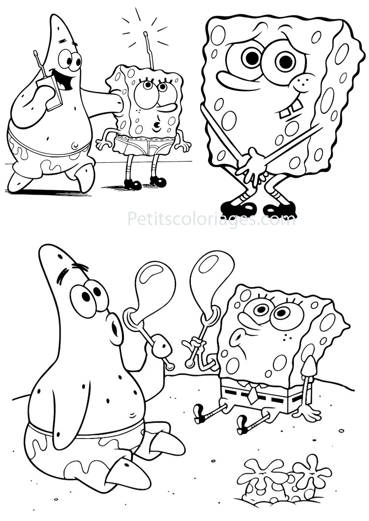 Sponge Bob Coloring Pages Free Printable 126