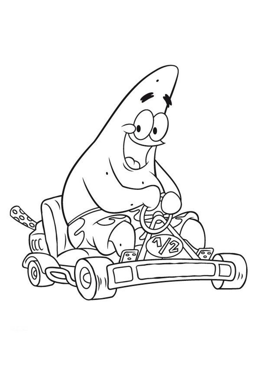 Sponge Bob Coloring Pages Free Printable 127