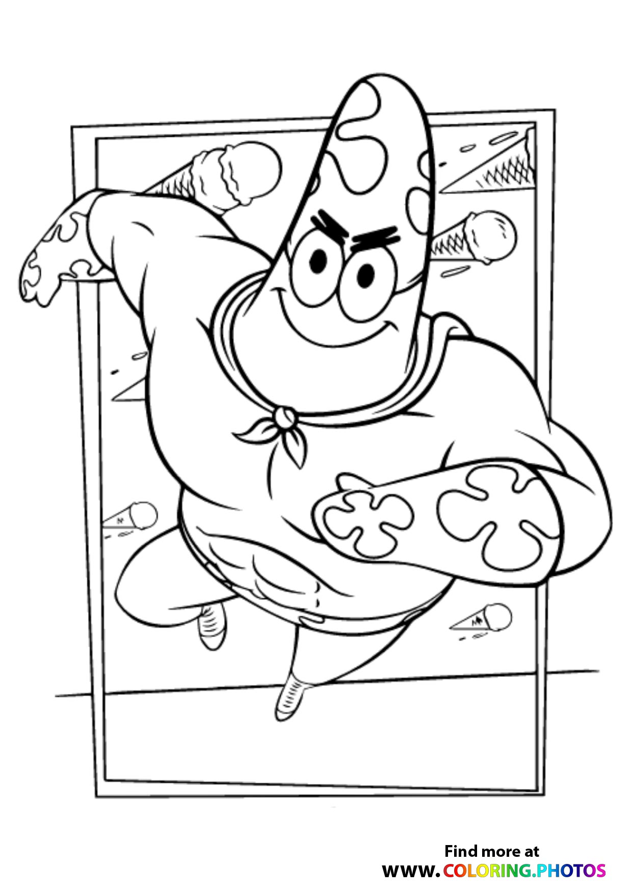 Sponge Bob Coloring Pages Free Printable 131