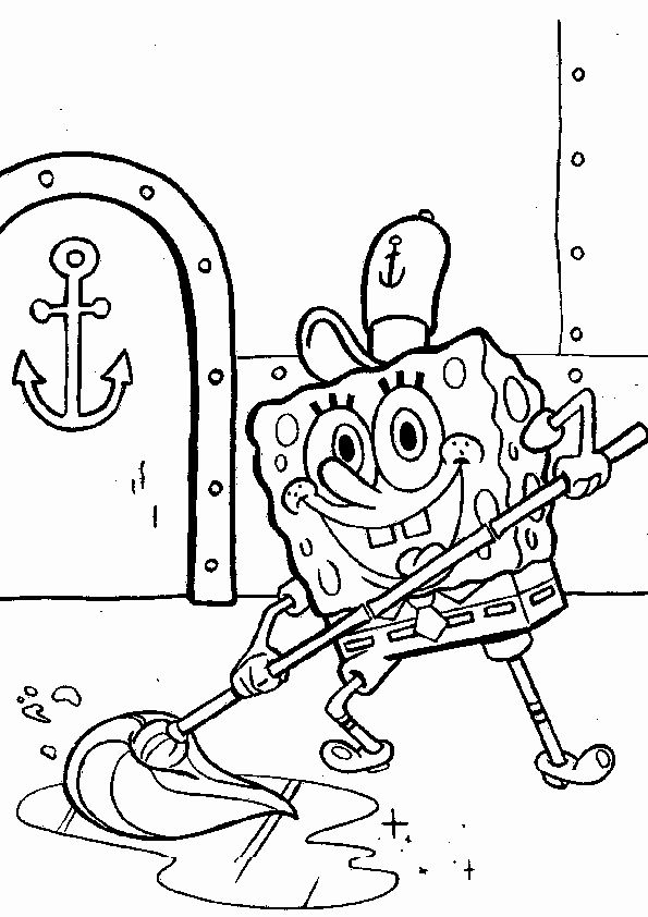 Sponge Bob Coloring Pages Free Printable 135