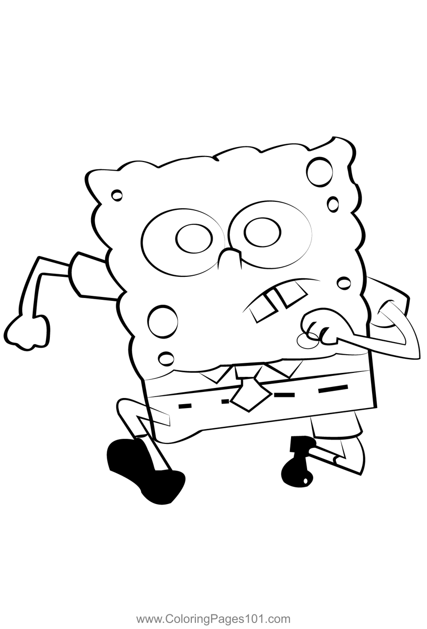 Sponge Bob Coloring Pages Free Printable 14