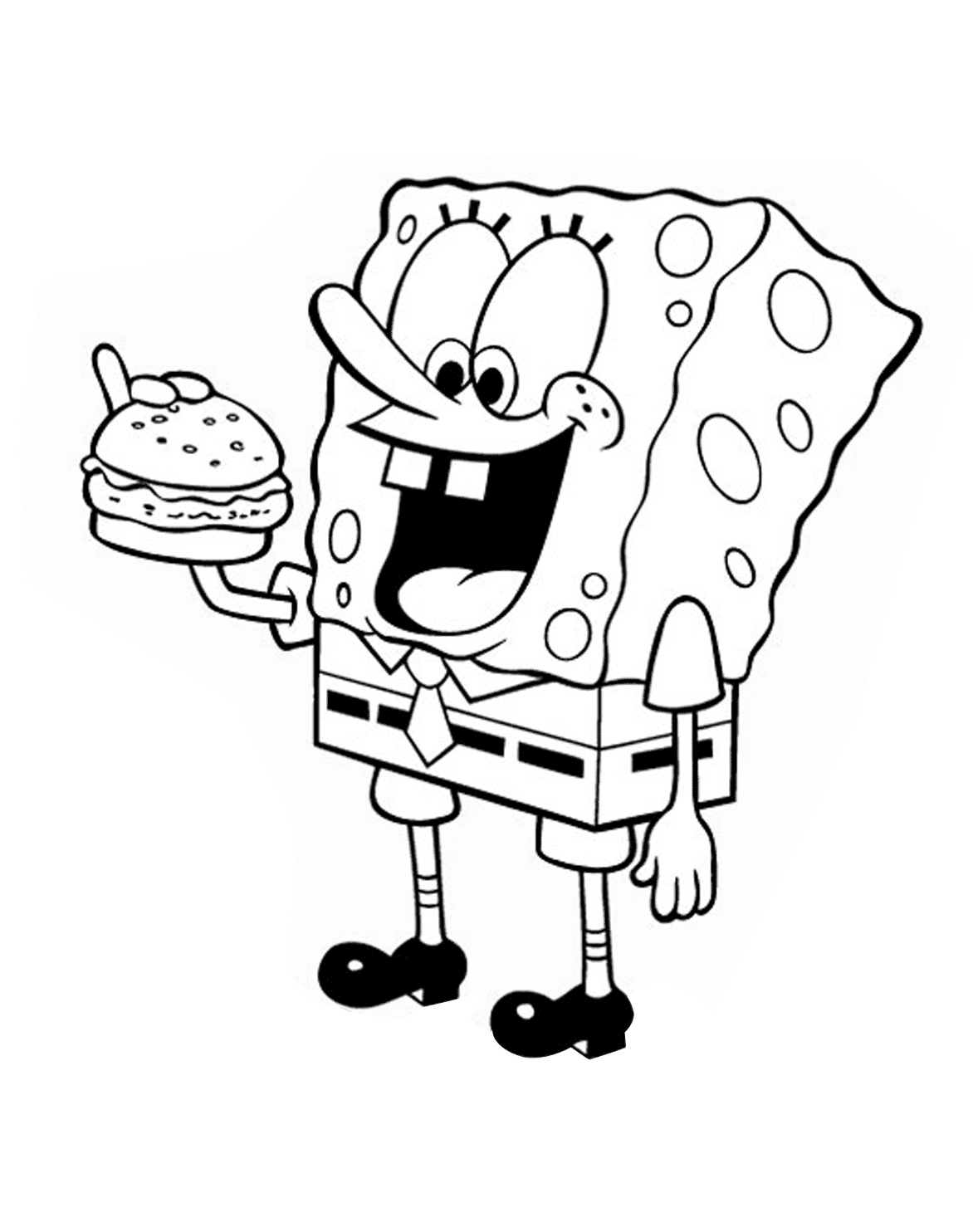 Sponge Bob Coloring Pages Free Printable 141