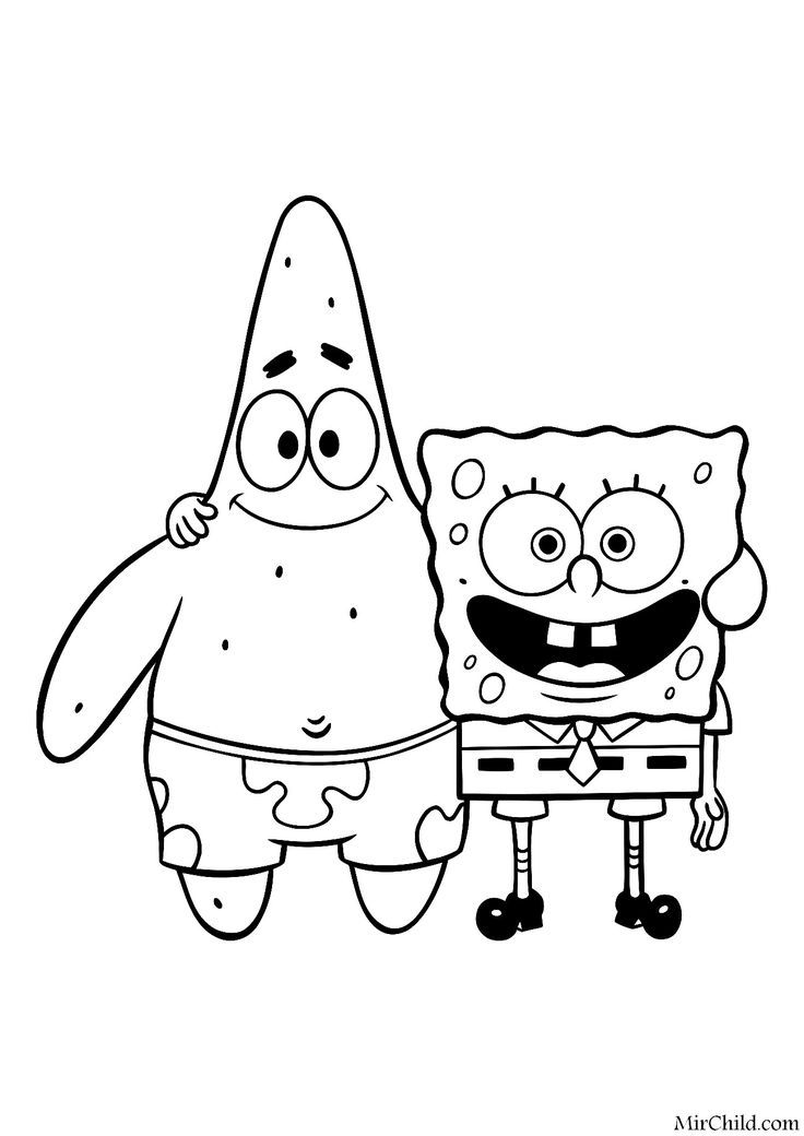 Sponge Bob Coloring Pages Free Printable 148