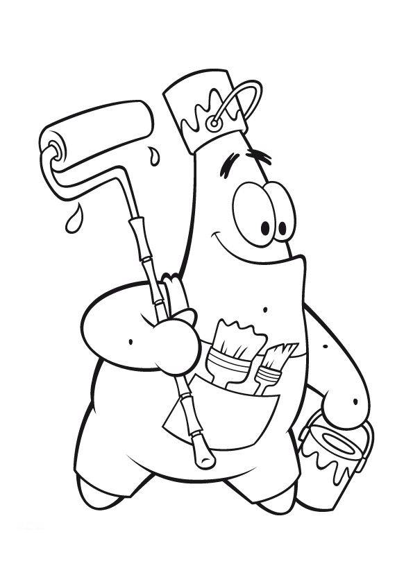 Sponge Bob Coloring Pages Free Printable 154