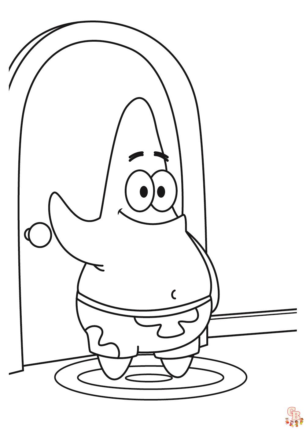 Sponge Bob Coloring Pages Free Printable 157