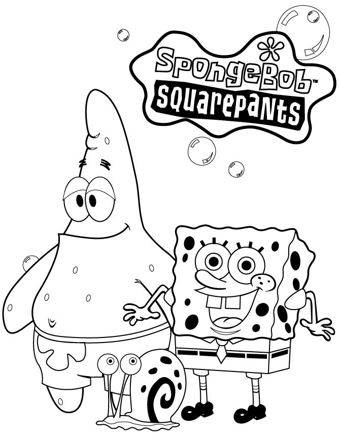 Sponge Bob Coloring Pages Free Printable 159