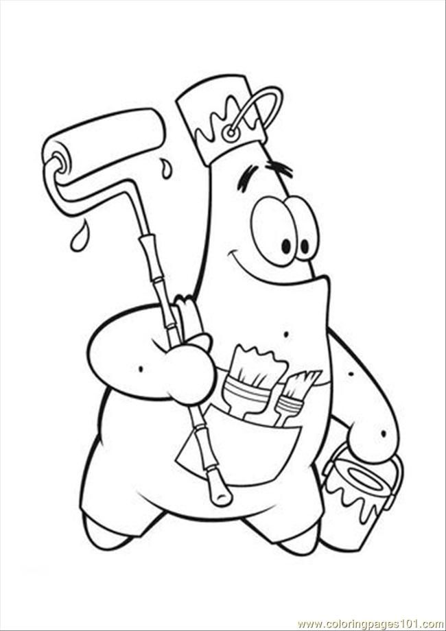 Sponge Bob Coloring Pages Free Printable 18